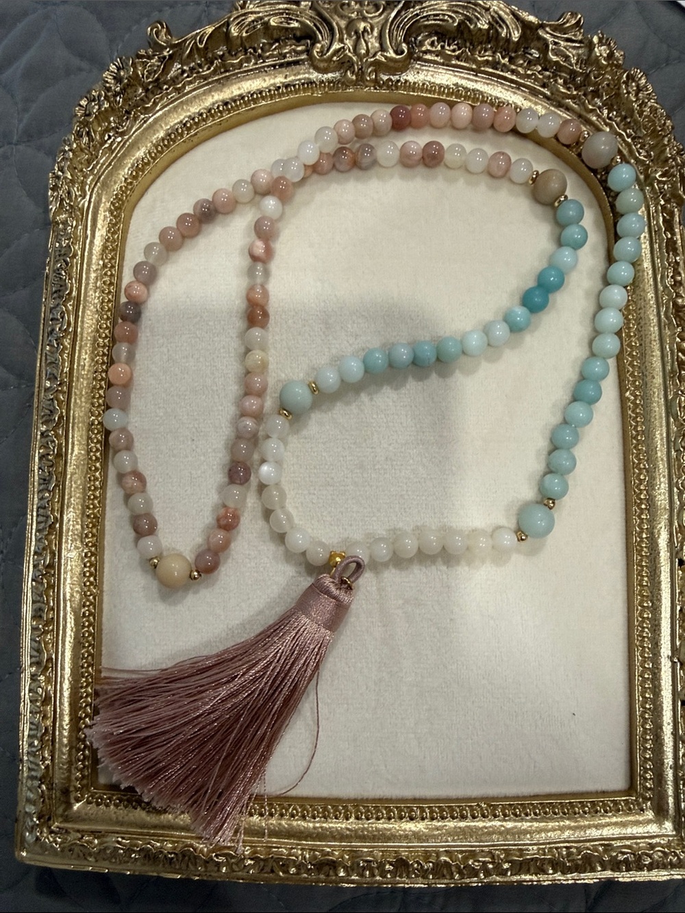 Pastel Beaded Tassel Mala - Women Jewelry